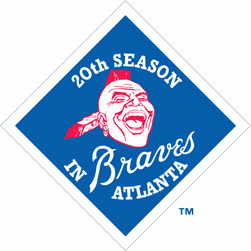 Atlanta Braves 1985 Anniversary Logo vinyl decal